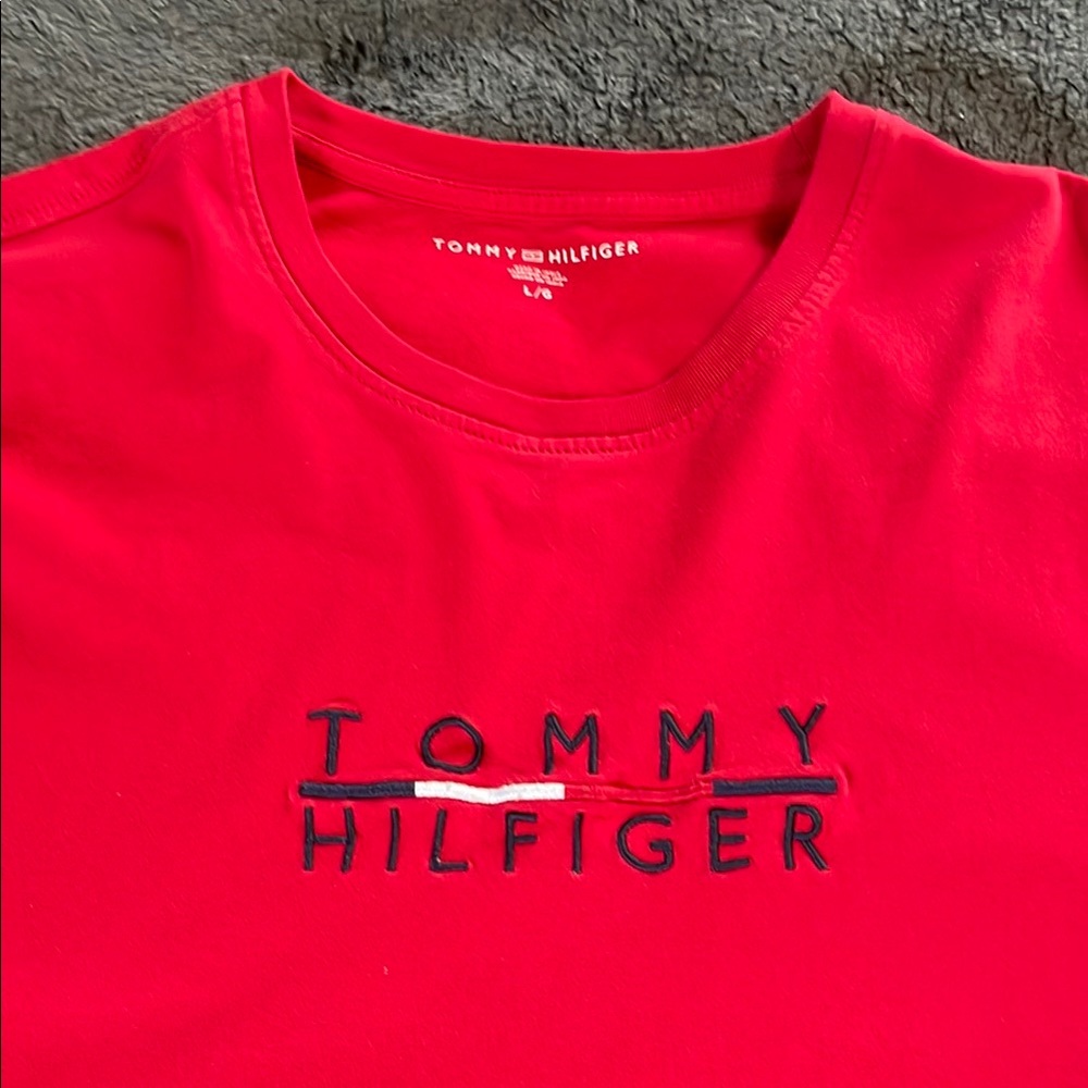 Tommy Hilfiger Red Short Sleeve Tee